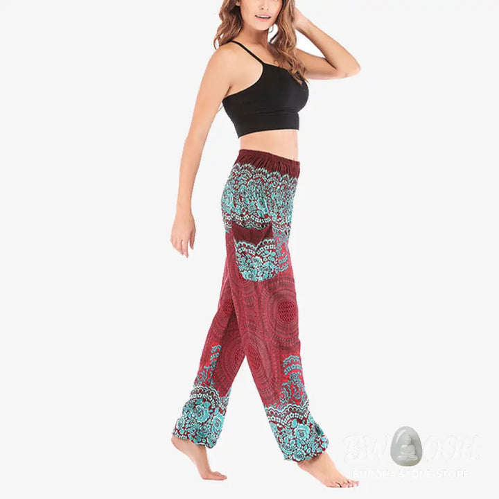 BWOOOH printed harem pants - Round Geometric Pattern Loose Casual Har