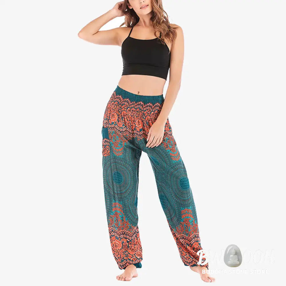 BWOOOH printed harem pants - Round Geometric Pattern Loose Casual Har