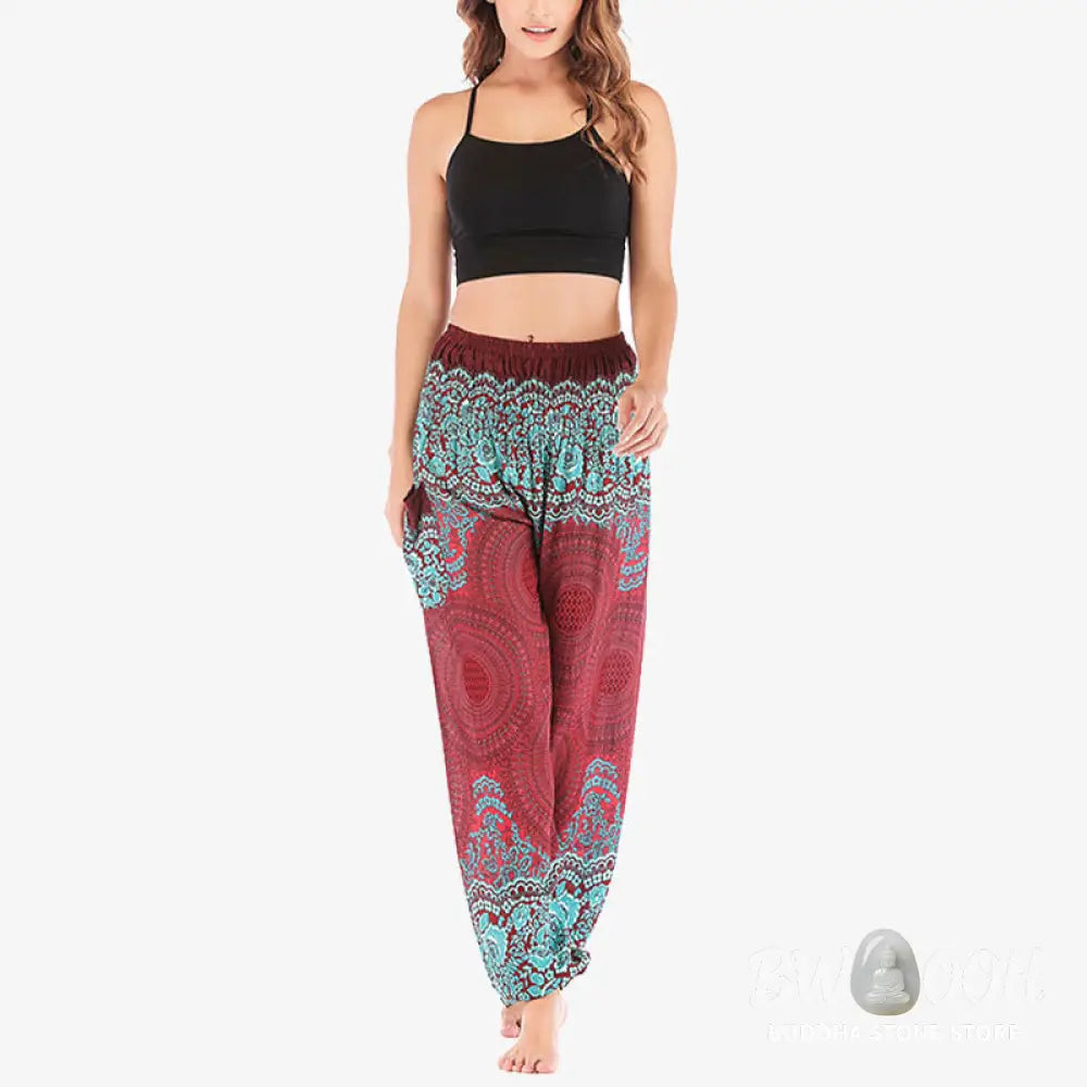 BWOOOH printed harem pants - Round Geometric Pattern Loose Casual Har