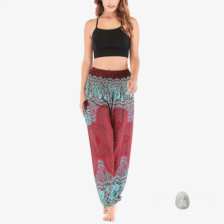 BWOOOH printed harem pants - Round Geometric Pattern Loose Casual Har