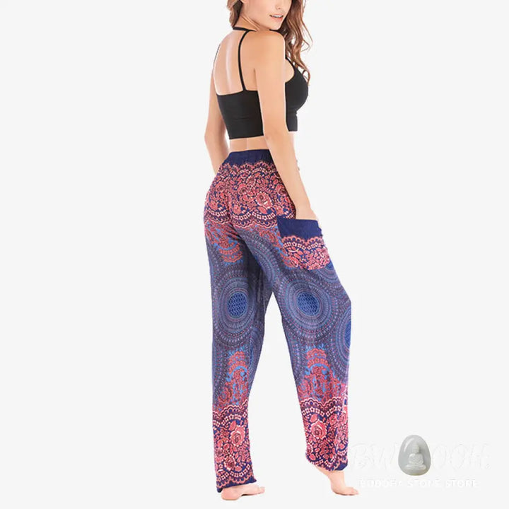 BWOOOH printed harem pants - Round Geometric Pattern Loose Casual Har