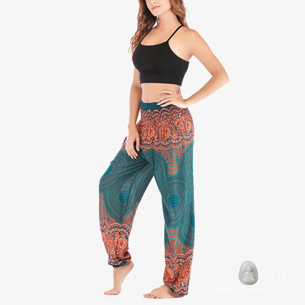 BWOOOH printed harem pants - Round Geometric Pattern Loose Casual Har