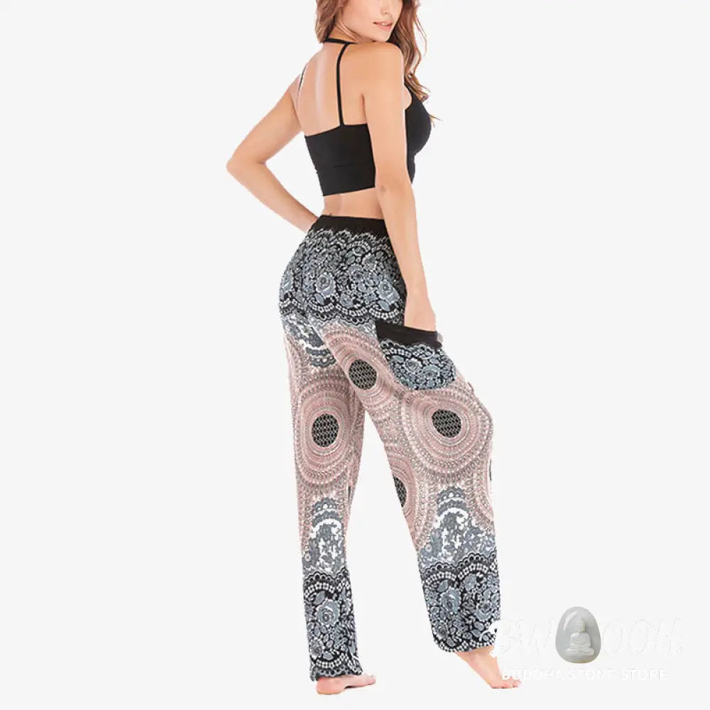 BWOOOH printed harem pants - Round Geometric Pattern Loose Casual Har