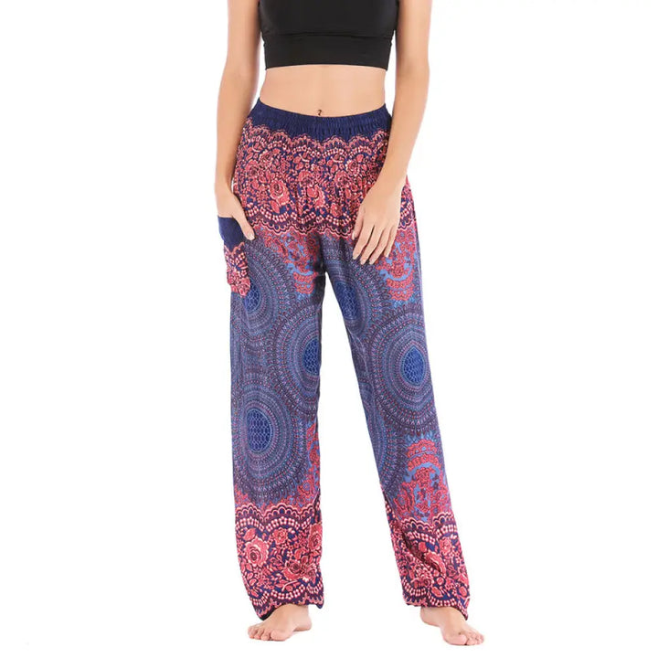BWOOOH printed harem pants - Round Geometric Pattern Loose Casual Har