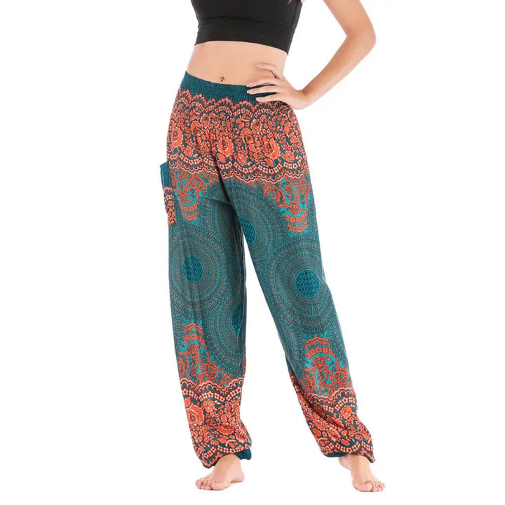 BWOOOH printed harem pants - Round Geometric Pattern Loose Casual Har