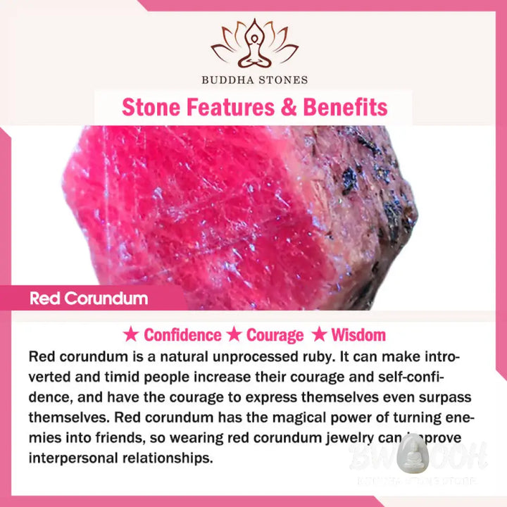 Buddha Stones Round Red Corundum Confidence Hook Drop Dangle Earrings - Red Corundum - Earrings