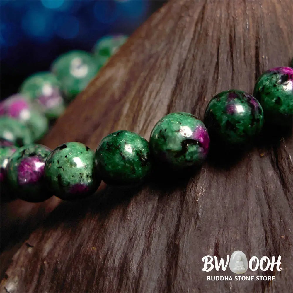 Buddha Stones Ruby Zoisite Connection Bracelet - BWOOOH - Ruby Zoisite(Wrist Circumference: 14-15cm) - Bracelet