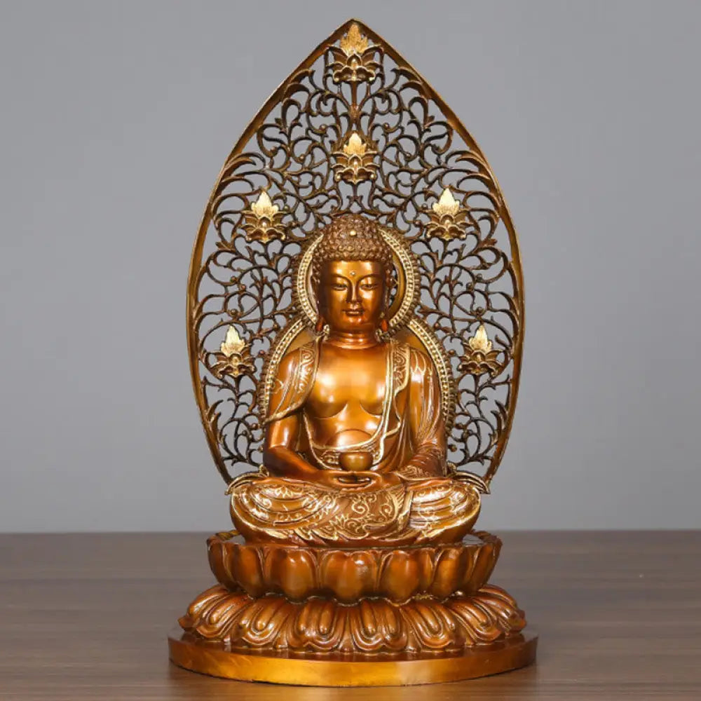 BWOOOH copper Buddha statue - Sakyamuni Amitabha Medicine Buddha 