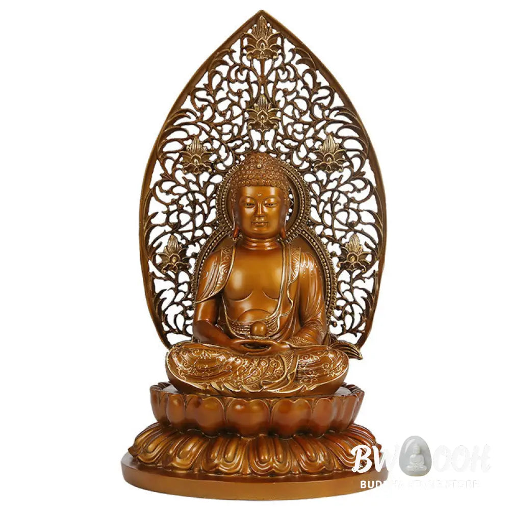 BWOOOH copper Buddha statue - Sakyamuni Amitabha Medicine Buddha 