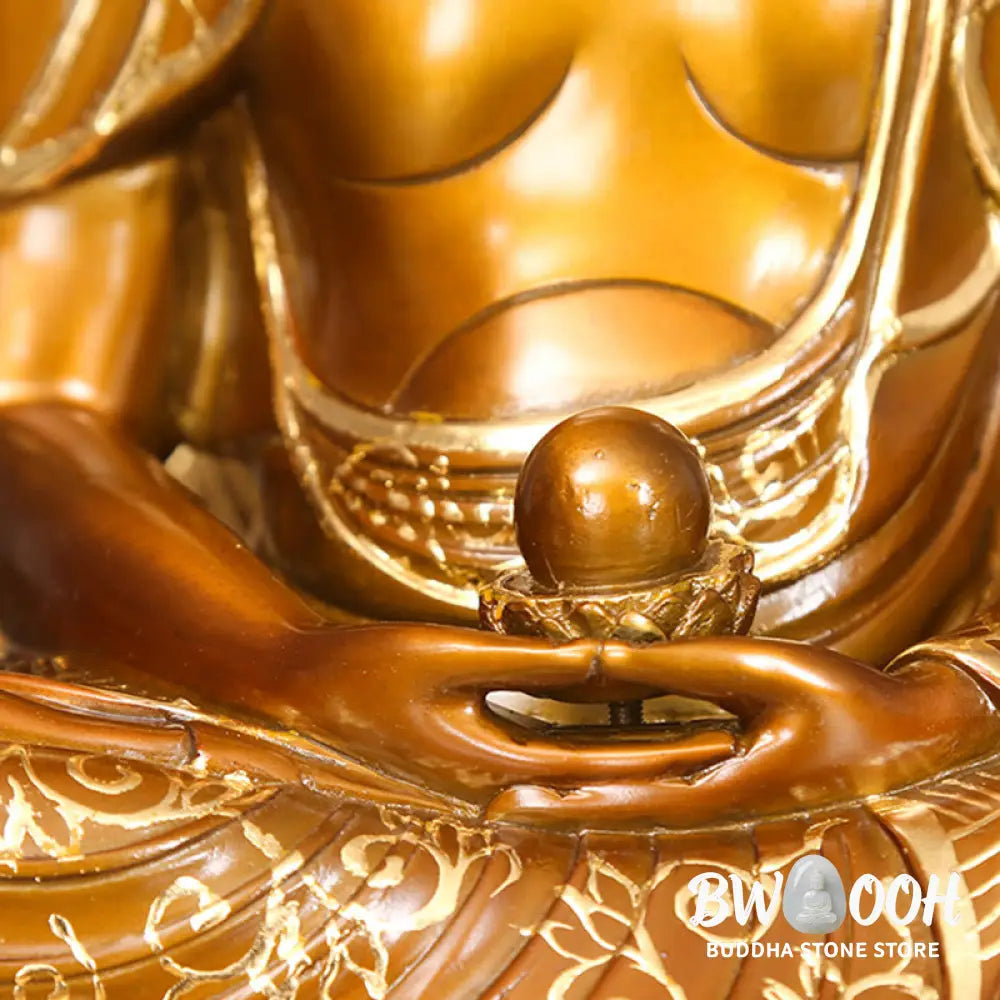 BWOOOH copper Buddha statue - Sakyamuni Amitabha Medicine Buddha 