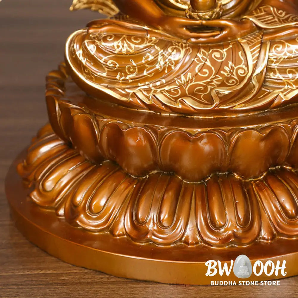 BWOOOH copper Buddha statue - Sakyamuni Amitabha Medicine Buddha 