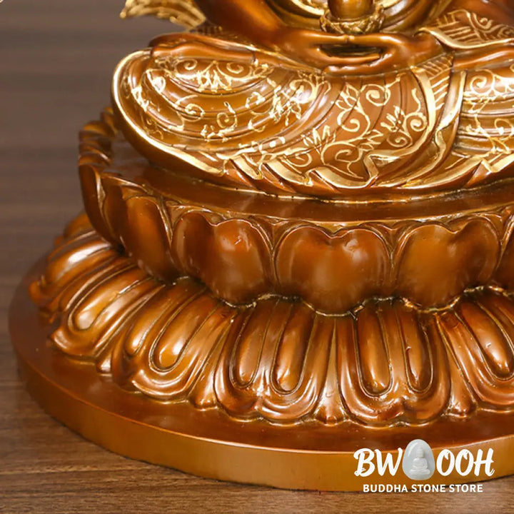 BWOOOH copper Buddha statue - Sakyamuni Amitabha Medicine Buddha 