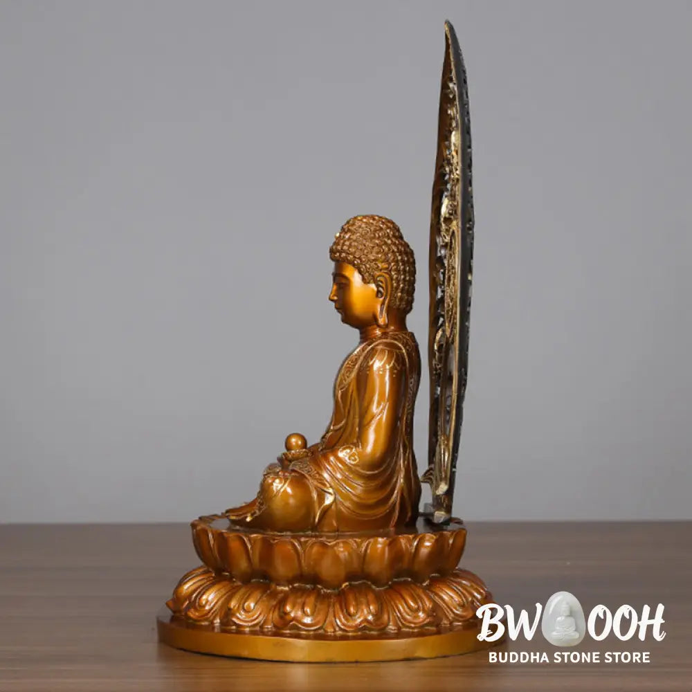 BWOOOH copper Buddha statue - Sakyamuni Amitabha Medicine Buddha 
