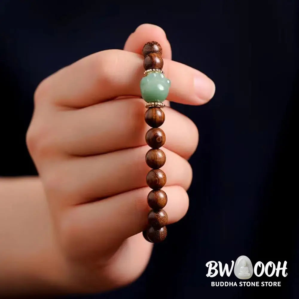 BWOOOH Sandalwood Lovely Cat Paw Protection Bracelet - Sandalwood - Bracelet