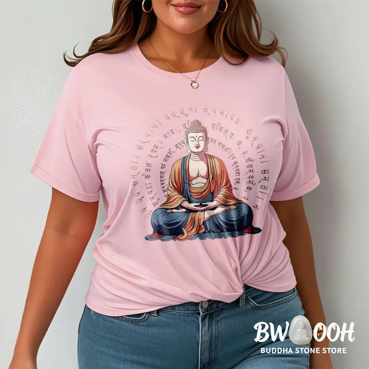 Buddha Stones Sanskrit Heart Sutra Form Is No Other Than Emptiness Tee T-shirt - T-Shirts