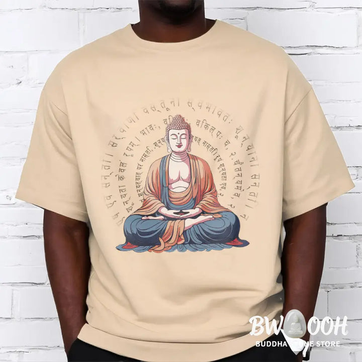 Buddha Stones Sanskrit Heart Sutra Form Is No Other Than Emptiness Tee T-shirt - T-Shirts