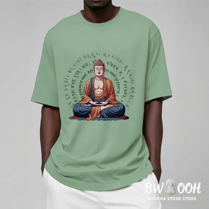 Buddha Stones Sanskrit Heart Sutra Form Is No Other Than Emptiness Tee T-shirt - T-Shirts
