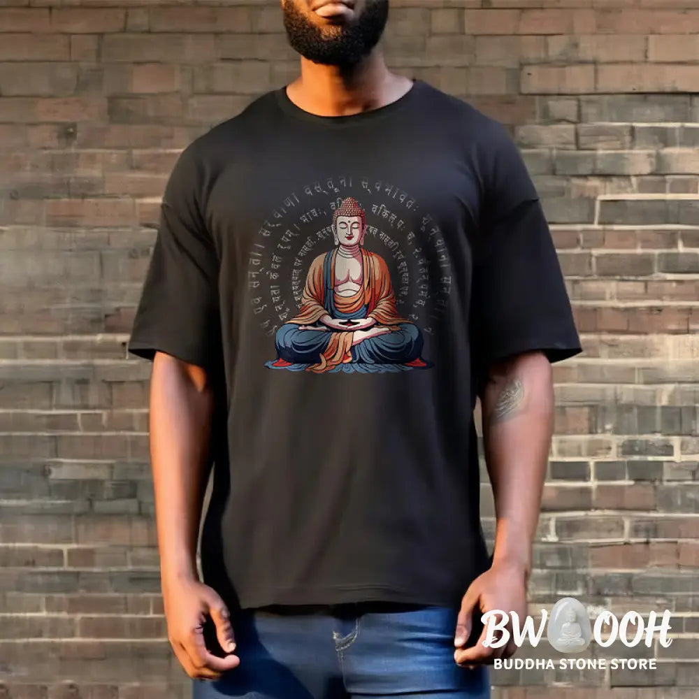 Buddha Stones Sanskrit Heart Sutra Form Is No Other Than Emptiness Tee T-shirt - T-Shirts