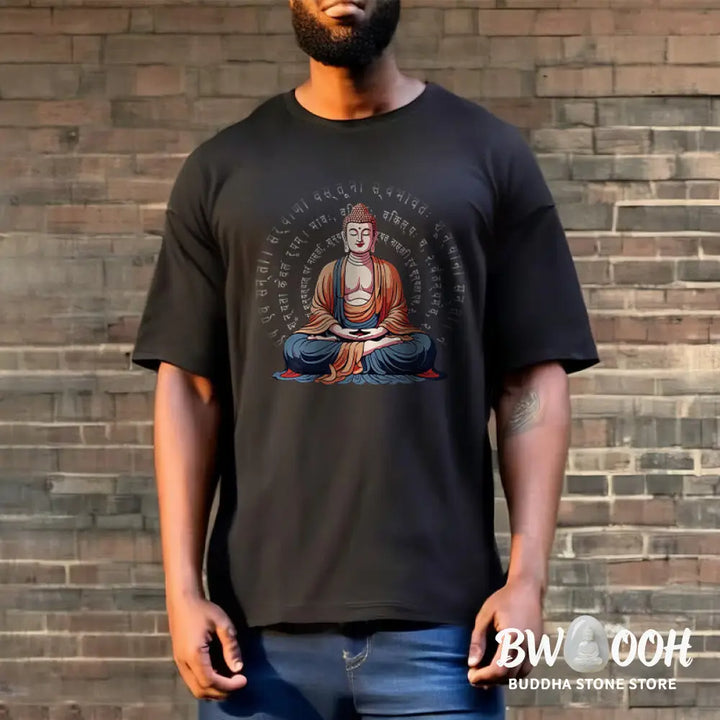Buddha Stones Sanskrit Heart Sutra Form Is No Other Than Emptiness Tee T-shirt - T-Shirts