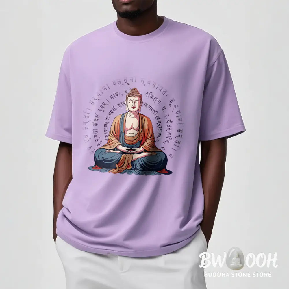 Buddha Stones Sanskrit Heart Sutra Form Is No Other Than Emptiness Tee T-shirt - T-Shirts