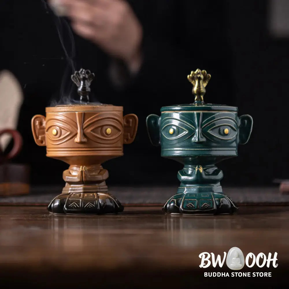 BWOOOH ceramic incense burner - Sanxingdui Healing Ceramic Incense 
