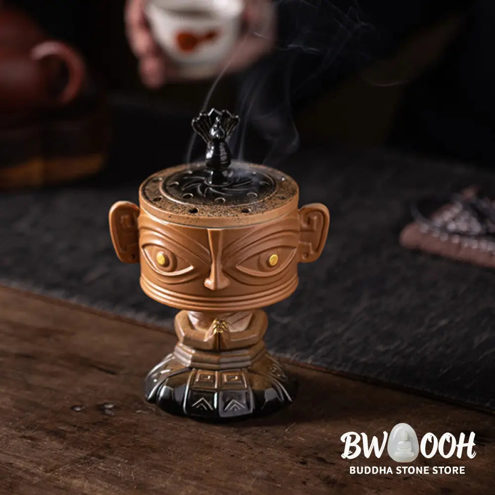 BWOOOH ceramic incense burner - Sanxingdui Healing Ceramic Incense 