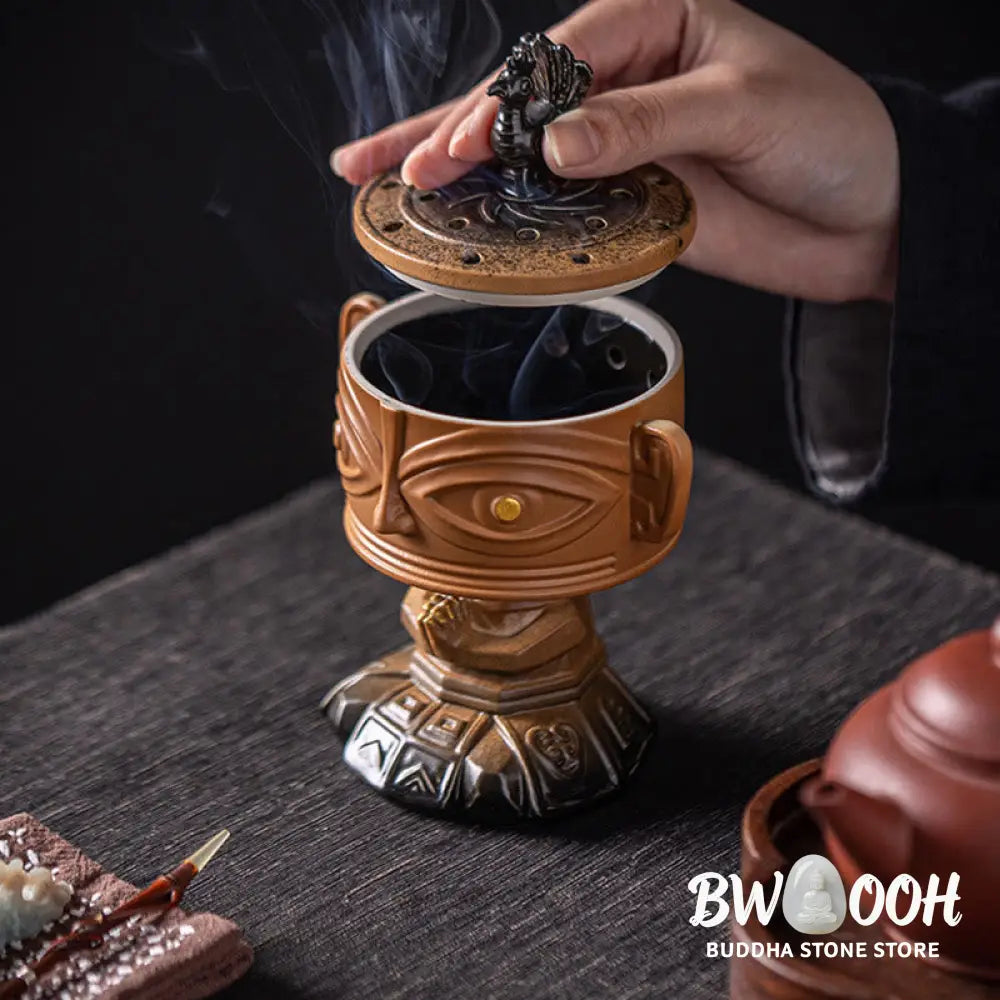BWOOOH ceramic incense burner - Sanxingdui Healing Ceramic Incense 