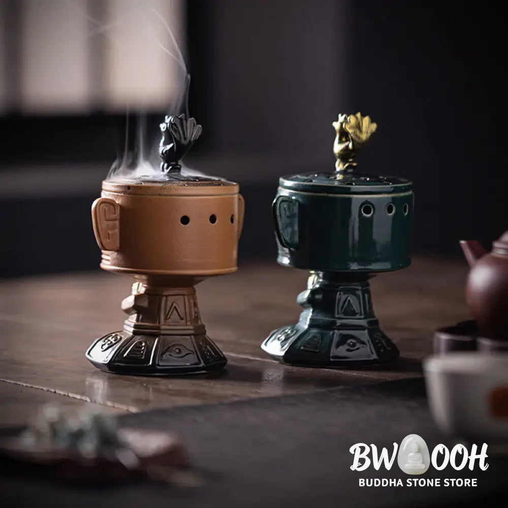 BWOOOH ceramic incense burner - Sanxingdui Healing Ceramic Incense 