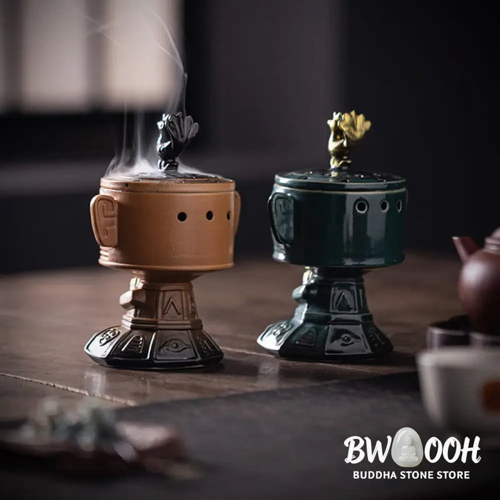 BWOOOH ceramic incense burner - Sanxingdui Healing Ceramic Incense 