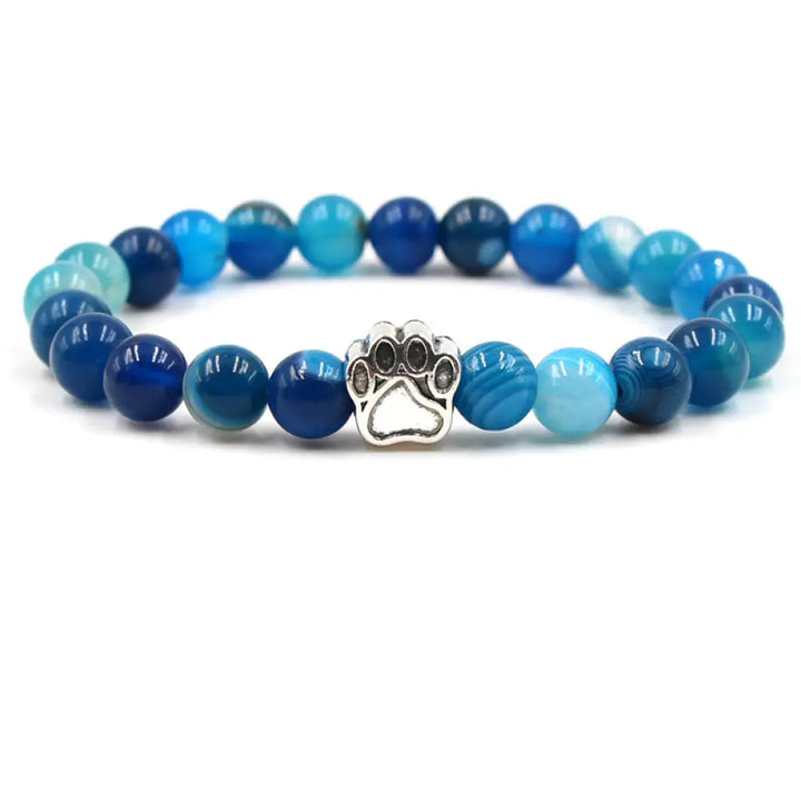 Buddha Stones “Save A Dog” Bracelet - BWOOOH - Blue Agate (Hope ♥ Unity) - Bracelet