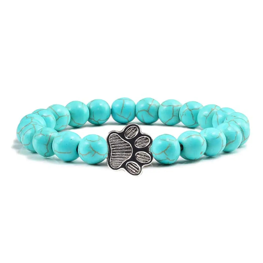 BWOOOH “Save A Dog” Stone Bracelet - BWOOOH - Blue Beads - Bracelet