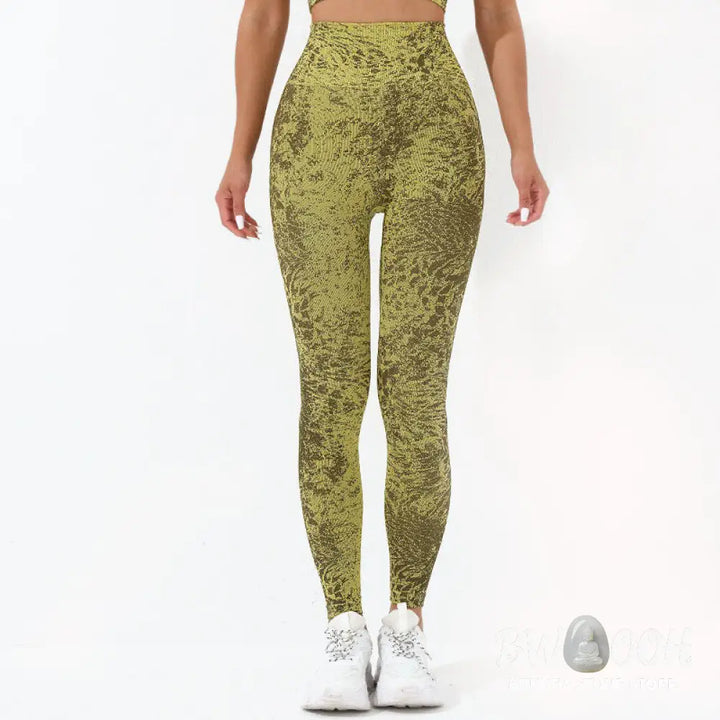 BWOOOH printed yoga leggings - Seamless Fitness Crop Tank Top High Wais