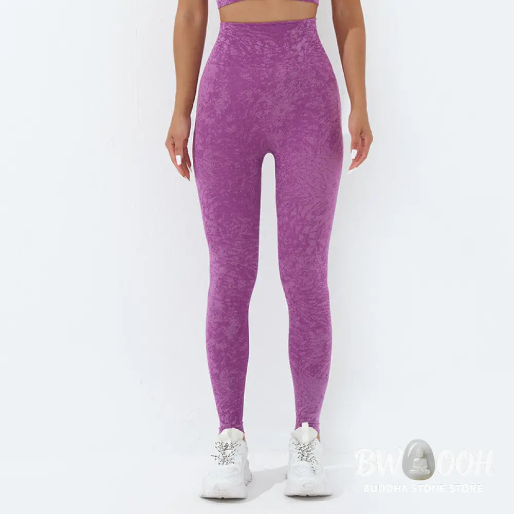BWOOOH printed yoga leggings - Seamless Fitness Crop Tank Top High Wais