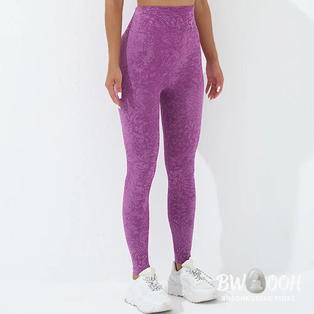 BWOOOH printed yoga leggings - Seamless Fitness Crop Tank Top High Wais