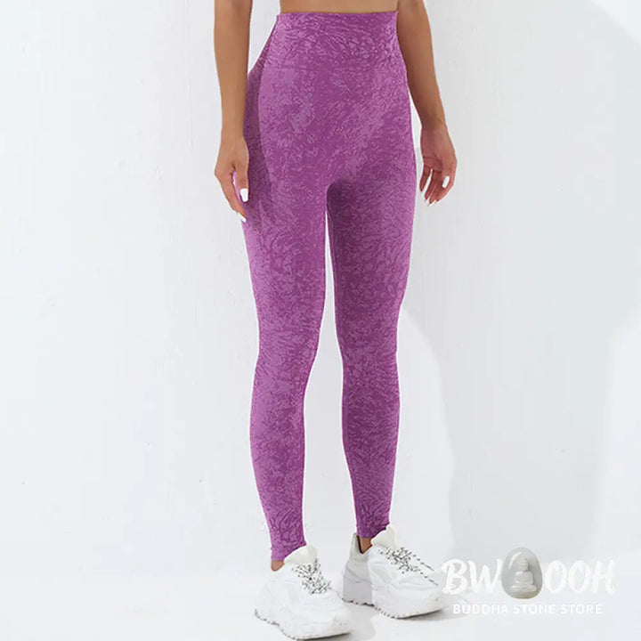 BWOOOH printed yoga leggings - Seamless Fitness Crop Tank Top High Wais