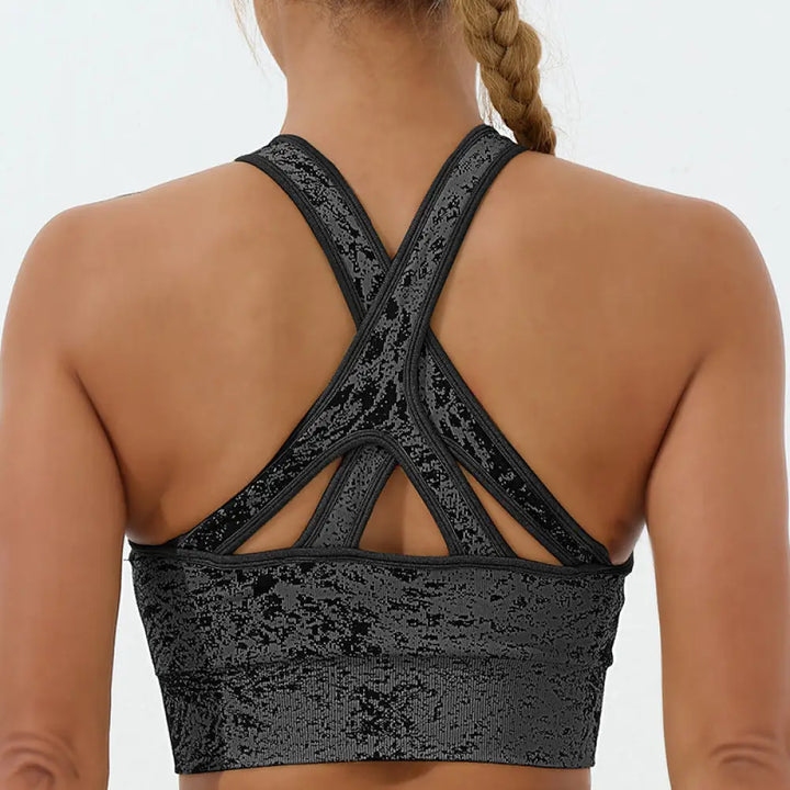 BWOOOH printed yoga leggings - Seamless Fitness Crop Tank Top High Wais