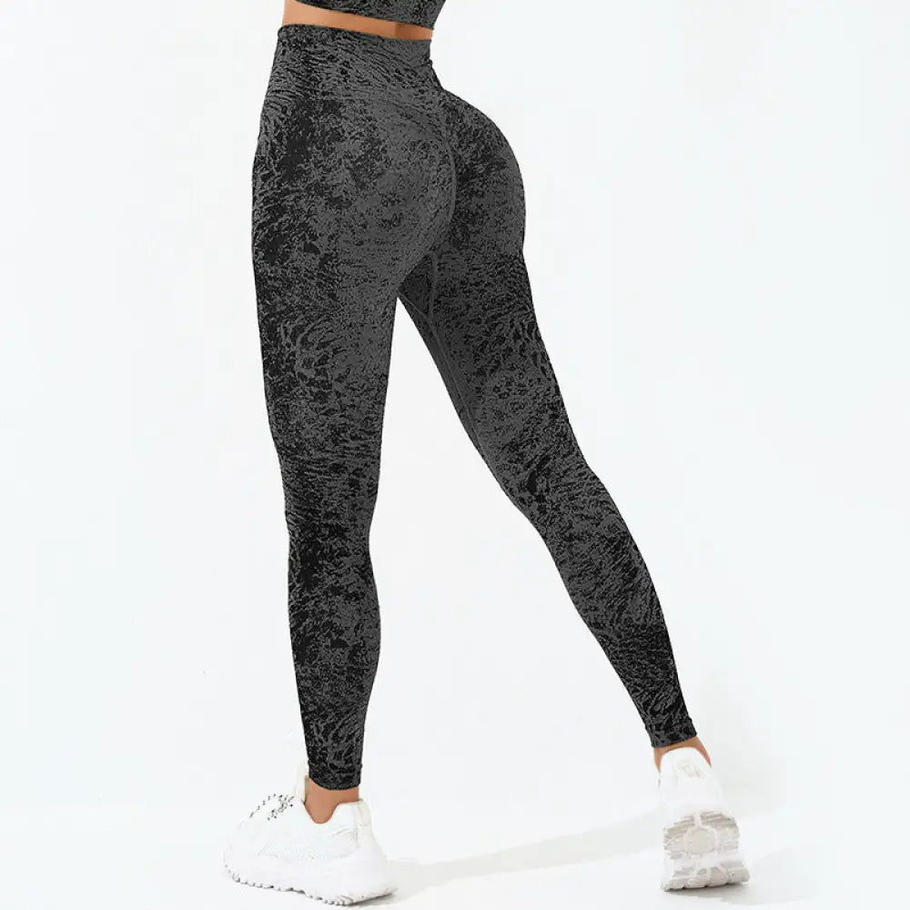 BWOOOH printed yoga leggings - Seamless Fitness Crop Tank Top High Wais