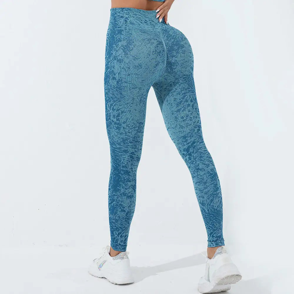 BWOOOH printed yoga leggings - Seamless Fitness Crop Tank Top High Wais