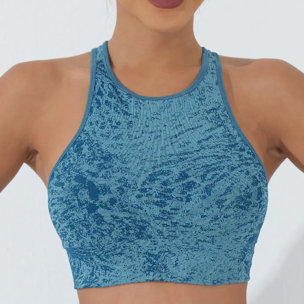 BWOOOH printed yoga leggings - Seamless Fitness Crop Tank Top High Wais