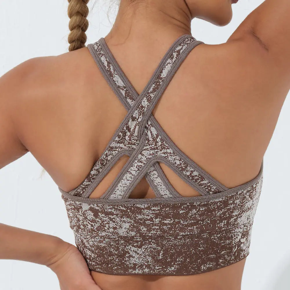 BWOOOH printed yoga leggings - Seamless Fitness Crop Tank Top High Wais