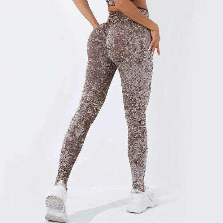 BWOOOH printed yoga leggings - Seamless Fitness Crop Tank Top High Wais