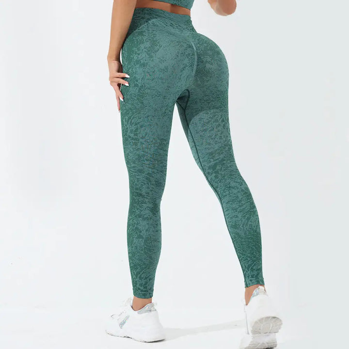 BWOOOH printed yoga leggings - Seamless Fitness Crop Tank Top High Wais