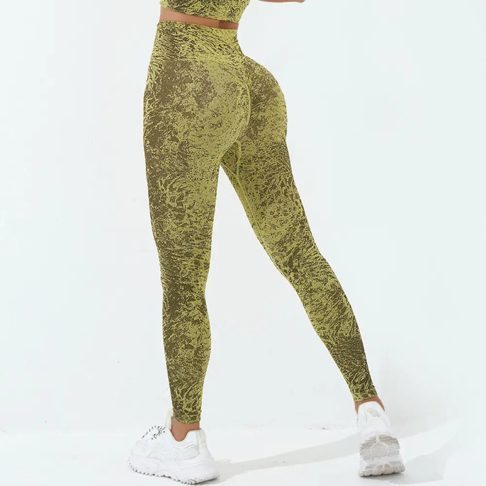 BWOOOH printed yoga leggings - Seamless Fitness Crop Tank Top High Wais