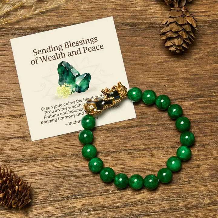 BWOOOH "Sending Blessings of Wealth and Peace" PiXiu Jade