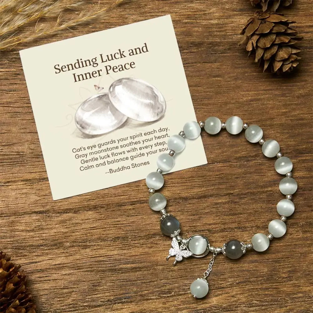 BWOOOH "Sending Luck and Inner Peace" Cat's Eye Butterfly