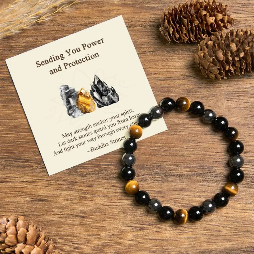 BWOOOH "Sending You Power and Protection" Tiger's Eye Bra