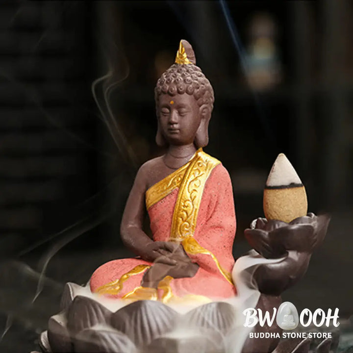 Buddha Stones Buddha Serenity Home Decoration Incense Burner - Incense Burner