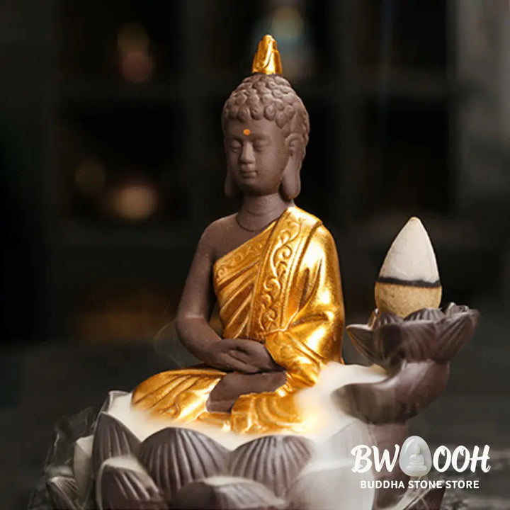 Buddha Stones Buddha Serenity Home Decoration Incense Burner - Incense Burner