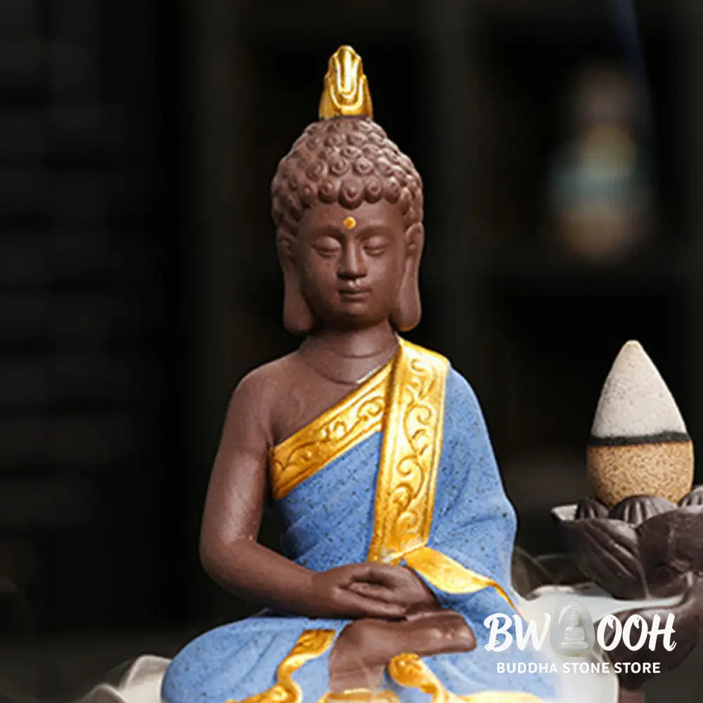 Buddha Stones Buddha Serenity Home Decoration Incense Burner - Incense Burner