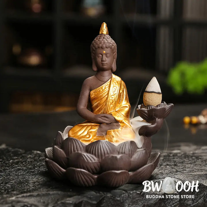 Buddha Stones Buddha Serenity Home Decoration Incense Burner - Incense Burner